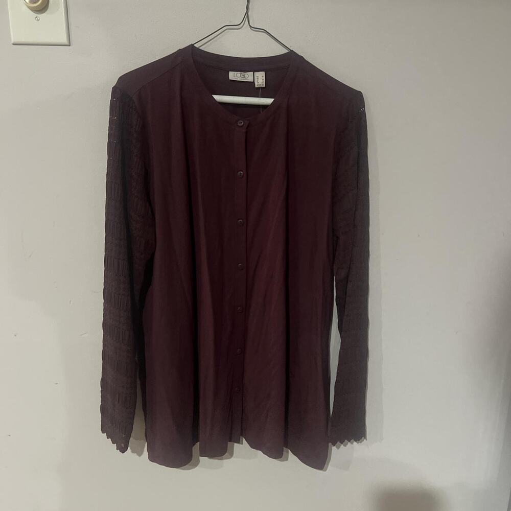 Lori goldstein burgundy and purple